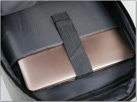 Рюкзак противоударный для ноутбука 15,6" с USB-портом и отсеком для ноутбука | Зображення 3