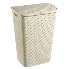 Кошик для білизни пластиковий Curver My Style 55 л 00713 кремовий, міцний і зручний