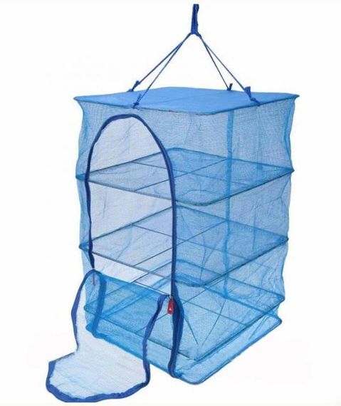 Складна сітка сушарка 45х45см для сушіння риби, грибів та фруктів