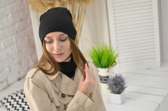 Шапка 4Profi черная ангора размер L 21248 | Зображення 5