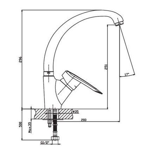 Змішувач для кухні Haiba DISK 011 (HB0056) | Зображення 1