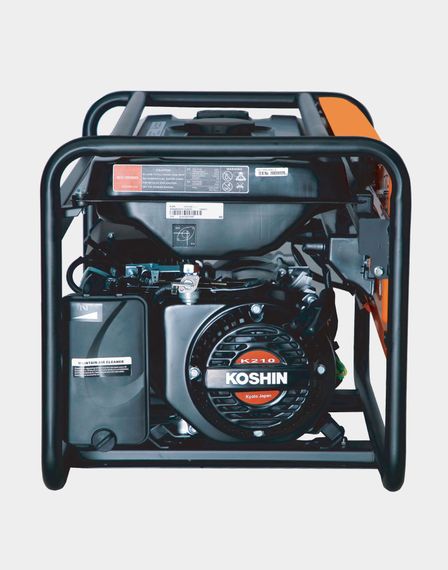 Генератор электроэнергии бензиновый Koshin GV-3000 (2.0/2.2 кВт, 220 В, AVR, 1.32 л/час, 42 кг) | Зображення 2