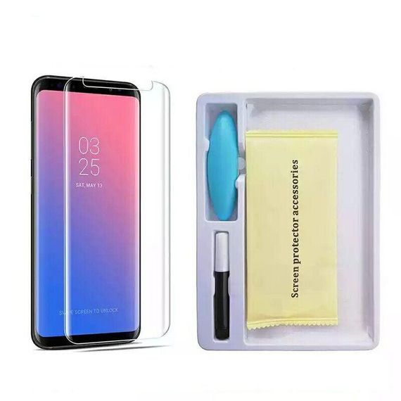 Захисне скло 3D на весь екран для Samsung Galaxy S9 (з ультрафіолетовим клеєм) | Зображення 1