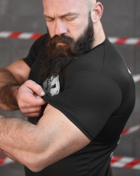 Тактична вологовідвідна футболка SABUR скелет чорна НП5206 | Зображення 5