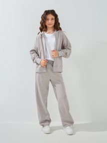 Костюм толстовка+штани для дівчинки Dinomin 391 158 см Світло-сірий shop (2000999463594)