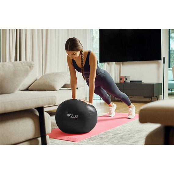 М'яч для фітнесу (фітбол) 4FIZJO 65 см Anti-Burst 4FJ0400 Black (P-5907739316349) | Зображення 6