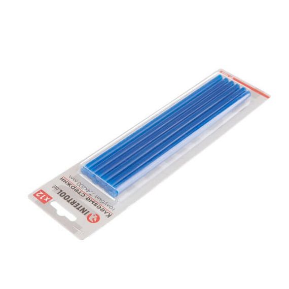 Комплект стрижнів клейових блакитних 7,4*200 мм, 12 од. INTERTOOL RT-1055 | Зображення 1