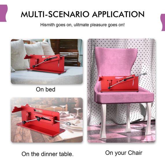 Смарт секс-машина Hismith Table Top 2.0 Pro APP Red, настільна версія | Зображення 7