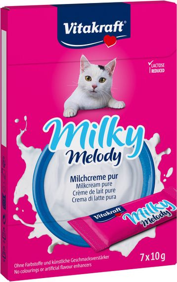 Ласощі для котів із вершками Vitakraft Liquid Snack Milk, 7 шт х 10 гр