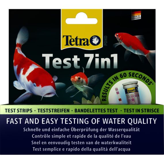 Набір індикаторних тестів Tetra Pond Test 7in1 для ставка для перевірки показників якості води 25 шт | Зображення 1