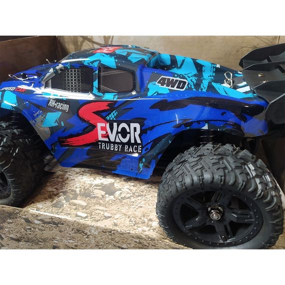 Машинка на радіокеруванні Remo Hobby Sevor 1665 Brushless Truggy 1/16 4WD RTR Blue | Зображення 3