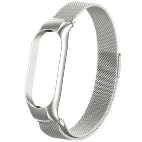 Ремінець Milanese Loop Design для Xiaomi Mi Band 8 Silver