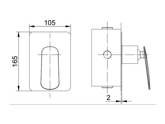 Змішувач для душа ASIGNATURA Intense (65503900) | Зображення 1