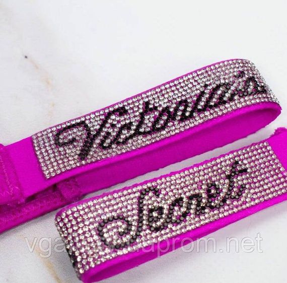 Жіночі стрінги Victoria's Secret зі стразами, трусики Вікторія Сікрет стрінги | Зображення 2