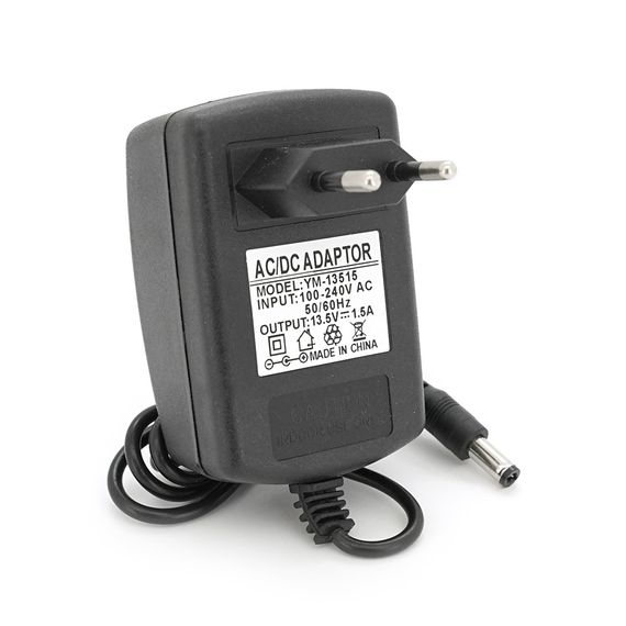 Импульсный адаптер питания YM-13515 13.5V 1.5А 20Вт штекер 5.5/2.5 длина 0.9м