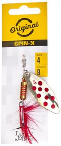 Блешня оберталка з борідкою Lucky John SPIN X LONG 04 вагою 9 г (колір GR) (LJSL04-GR)