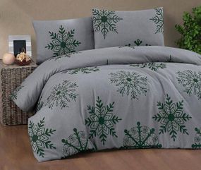 Постільна білизна Cotton collection 41900 Фланель Бавовна Євро розмір