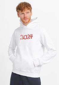 Худі чоловіче біле з принтом "2024", 3XL