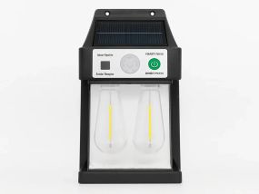 Настінний ліхтар із сонячною панеллю YX 777-2W — яскраве автономне освітлення