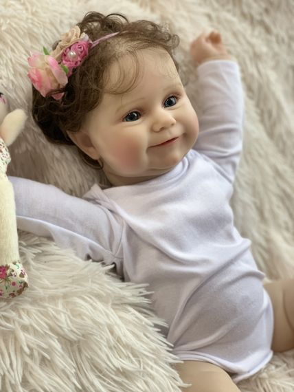 Колекційна Силіконова Лялька Реборн Немовля Reborn Анатомічна Дівчинка Пупс Еріка (Вінілова Лялька) 50 см | Зображення 1