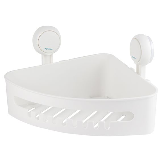 Поличка на вакуумних присосках Aquatica кутовий s42 255×255×105мм (9784293)