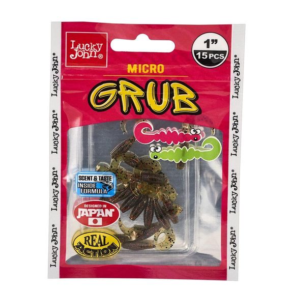 Твистеры съедобные искусственные LJ Лаки Джон Pro Series MICRO GRUB 1,0in (02,50)/PA03 15шт. | Зображення 4