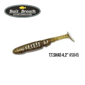 Силіконова приманка, Їстівний силікон Bait Breath T.T.Shad 2,8" (7 шт.) (S845 Gold melon)