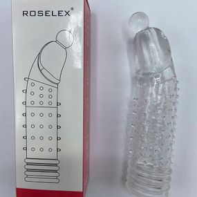 Насадка на пенис Roselex Цвет серый 15*3.5 см