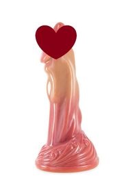Фэнтезийный фаллоимитатор Kong Silicone The Beast, длина 21,4 см, диаметр 4 см Sex Aura