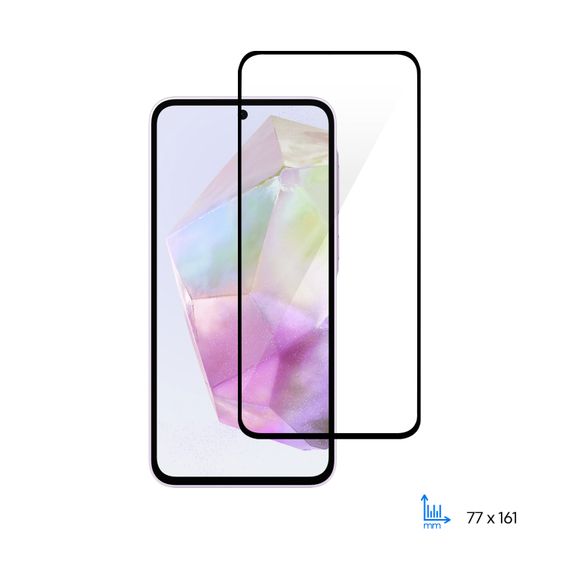 Захисне скло 2E  для Samsung Galaxy A35 5G (A356), 2.5D FCFG, (1 Pack), чорна рамка (2E-G-A35-SMFCFG-BB)
