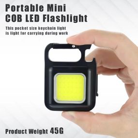 Многофункциональный мощный аккумуляторный фонарик LED Mini X80. Фонарик брелок, магнит, карабин, открывашка
