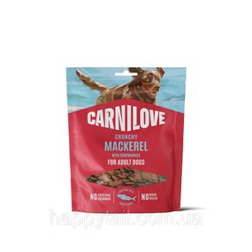 Хрустящее лакомство для собак Carnilove Crunchy Snack Mackerel со скумбрией и малиной 200 г