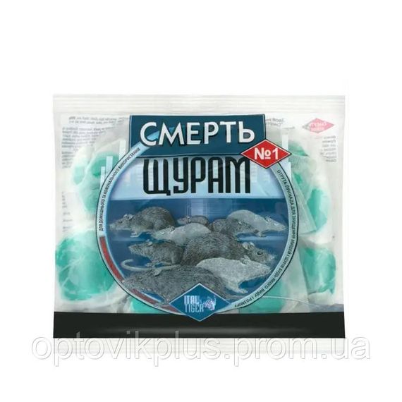 Засіб від гризунів "Смерть щурам" 200 г, тісто
