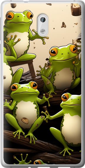 Чехол на Nokia 3 Жабки "5656u-818-17620"