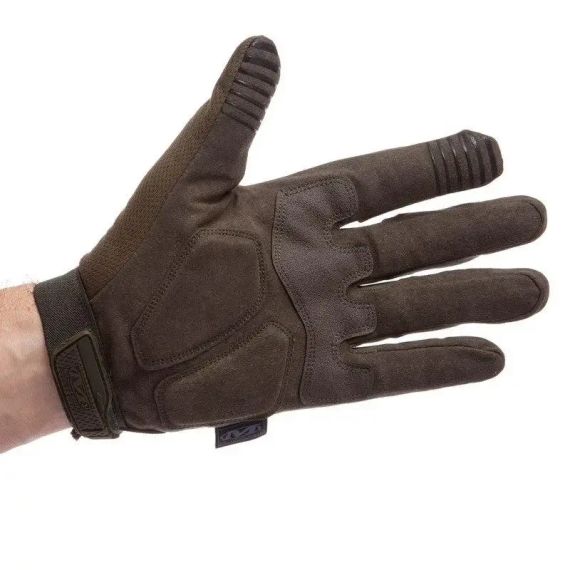 Тактические штурмовые перчатки Mechanix M-Pact Олива,армейские полнопалые перчатки | Зображення 1