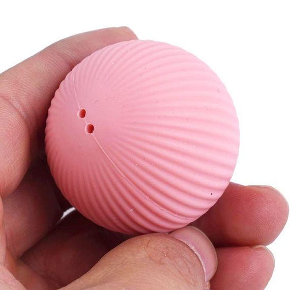 Интерактивный мячик для кота с USB, PetGravity, Розовый / Смарт игрушка с хаотическим движением и подсветкой | Зображення 6