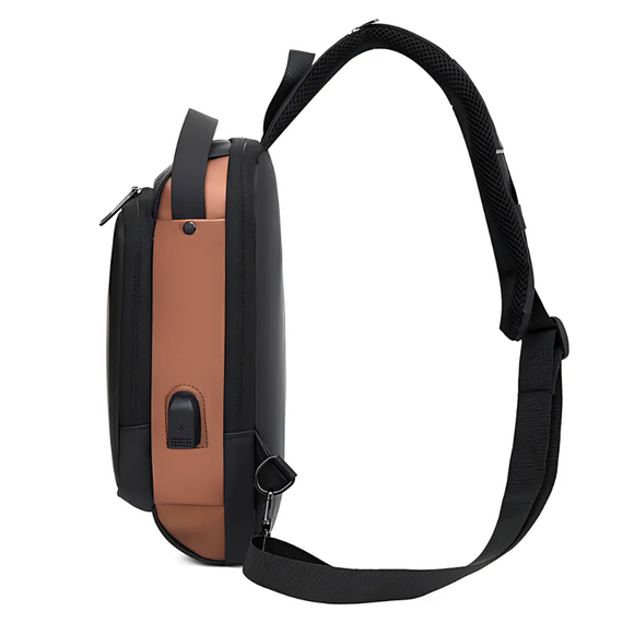 Рюкзак з USB Backpack, компактна нагрудна сумка з протиприпасованим кодовим замком і розумною системою відділень | Зображення 3