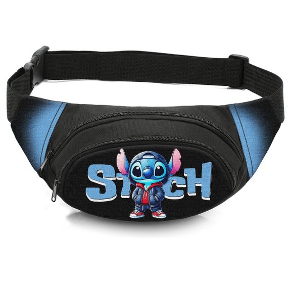 Сумка-бананка дитяча з принтом Стіч поясна сумка для хлопчика (4639)