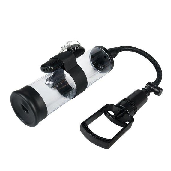 Вакуумна помпа з вібрацією Powerpump MAX Vibrating — Black&Clear sexstyle | Зображення 3