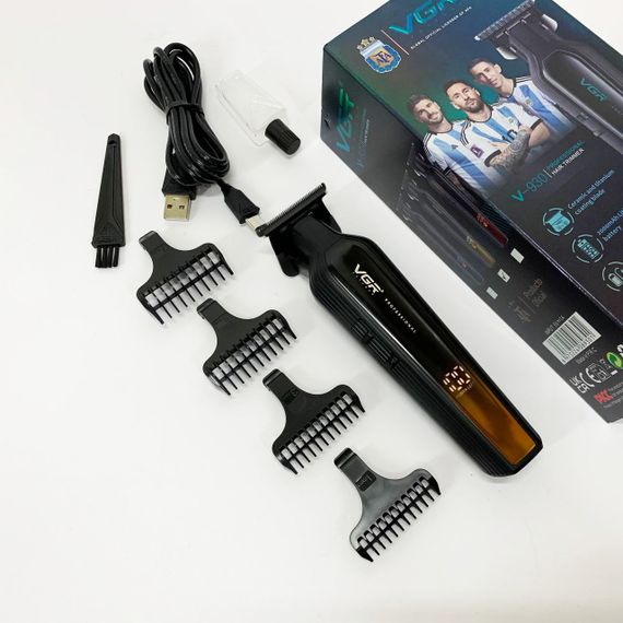 Электрическая машинка для стрижки с насадками VGR, Машинка для стрижки волос и бритья NZ-43