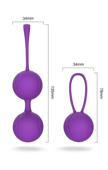 Набір вагінальних кульок Pleasure Violet Sex Aura