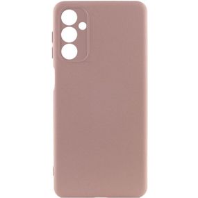 Чохол TPU GETMAN Liquid Silk Full Camera для Samsung Galaxy M34 5G Рожевий / Pink Sand