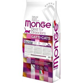 Сухой корм для кошек Monge Cat Adult со вкусом курицы и риса 10 кг (8009470004800)