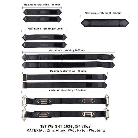 Фіксатори рук і ніг для ліжка LOCKINK BDSM Adjustable Bed Restraint Kit (м'ята упаковка!!!) | Зображення 3