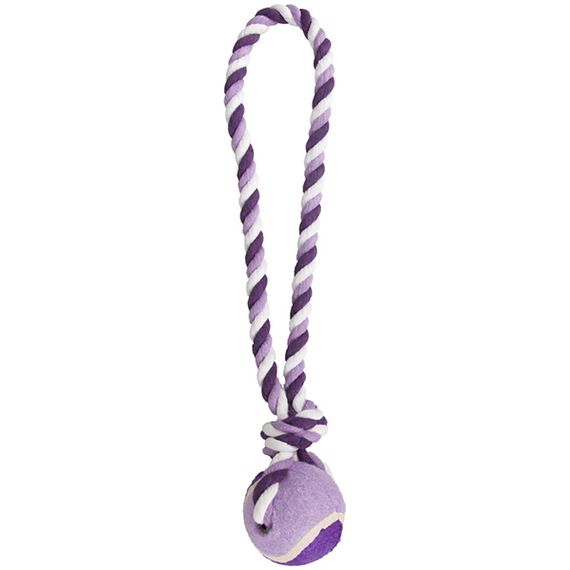 Іграшка для собак Flamingo Cotton Rope With Tennis Ball, 40 см