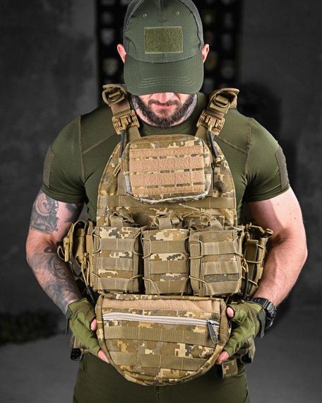 Плитоноска + РПС ATACK TIMUCHIN    пиксель ДЛ7139 | Зображення 6