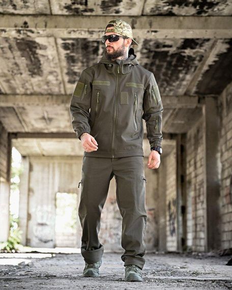 Тактичний костюм софтшел REVIVAL олива НП4862