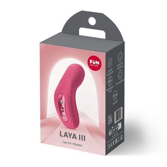 Накладний вібратор Fun Factory LAYA III Raspberry, ефект постукування пальцем | Зображення 3