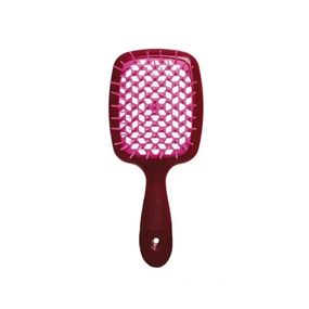 Гребінець для волосся Janeke 1830 Superbrush The Original Italian 86SP226BOR Бургундія з рожевим
