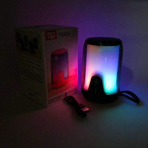 Акумуляторна переносна колонка TG652 Портативний блютус колонка | Bluetooth колонка UP-680 для вулиці | Зображення 3